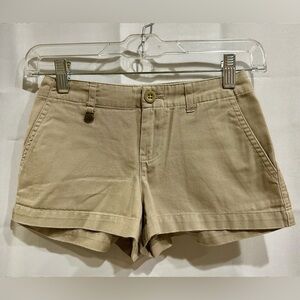 Ralph Lauren Polo Girls High Waist Tan Shorts Size 7